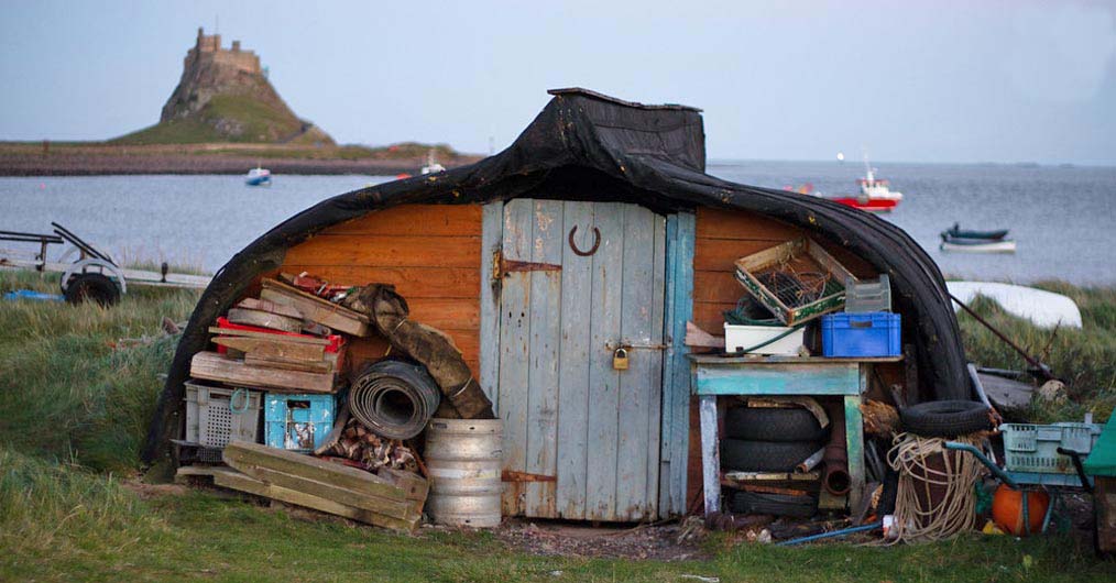 Lindisfarne Uk Upside Down Boat Shed